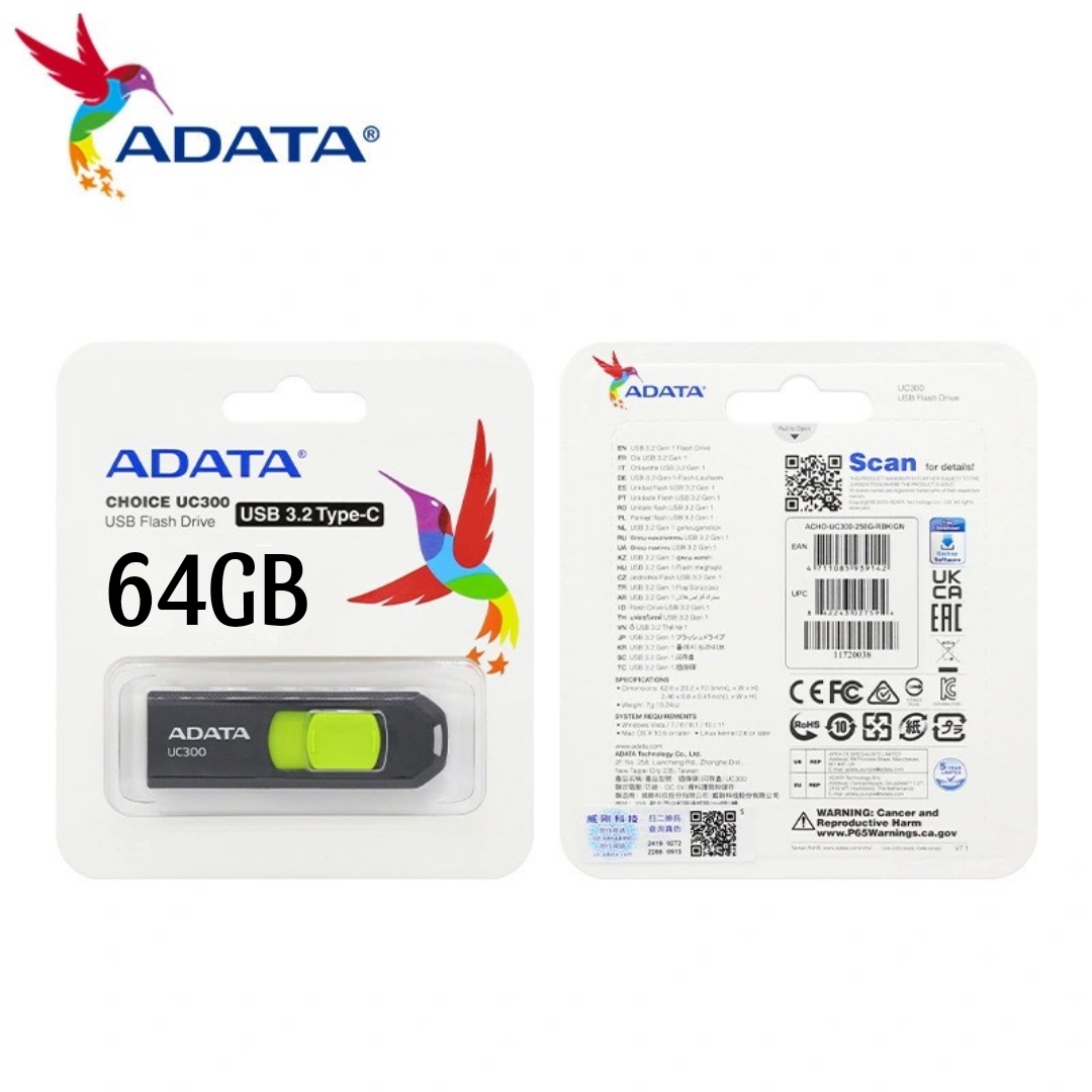 Original ADATAA UV150 USB3.2 High-speed Flash Usb Flash Drive Plug And Play Easy Portable USB Flash Drive Black 64GB