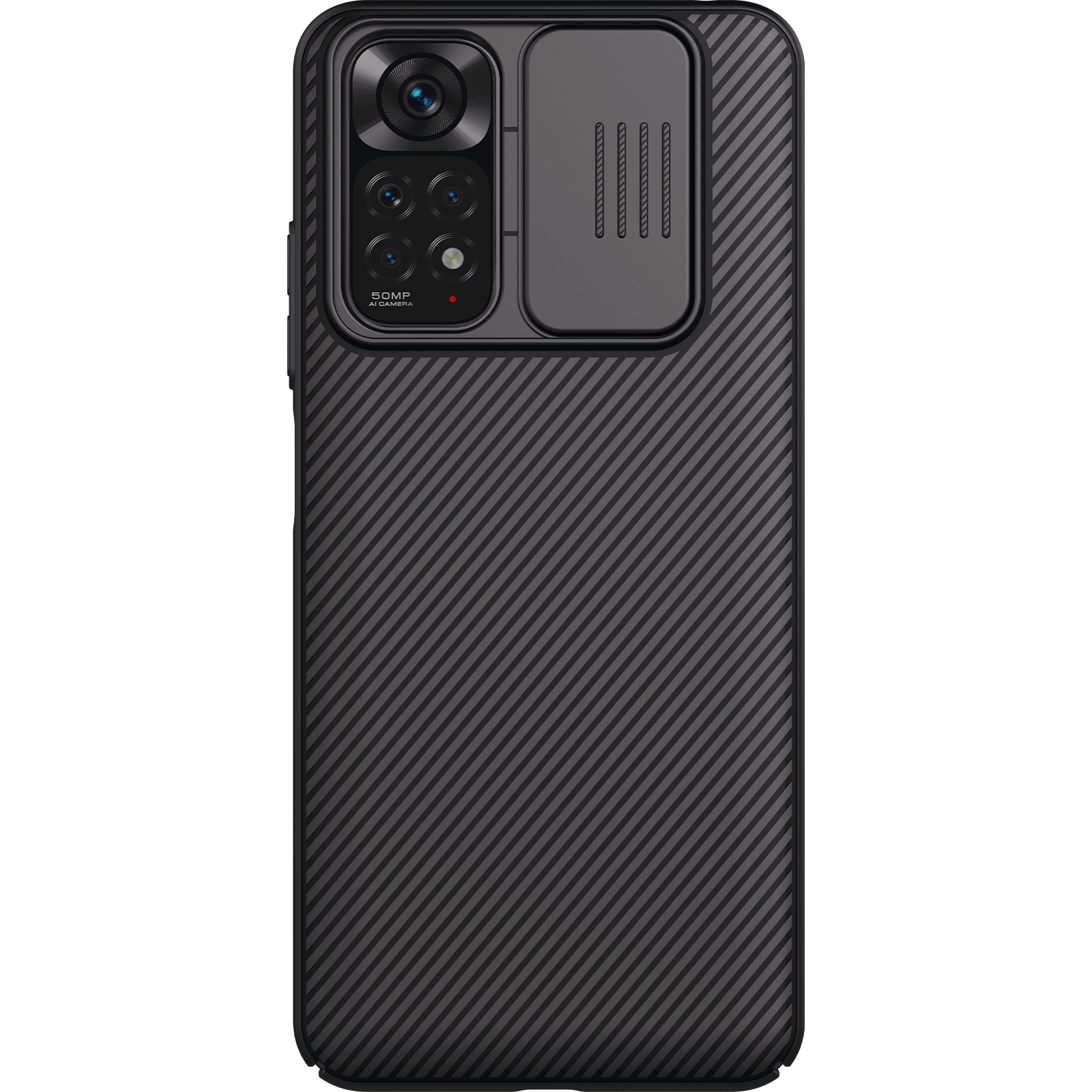 For Xiaomi Redmi Note 11 4G Global NILLKIN Black Mirror Series Camshield PC Phone Case. 