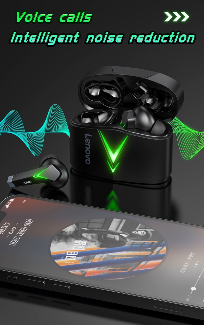 Lenovo Lp6 Tws Wireless Gaming Earbuds