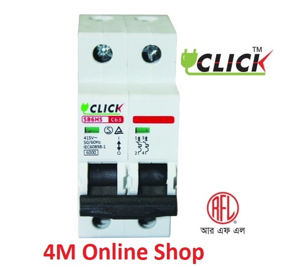 Click Circuit Breaker MCB  2P 50A C 6KA