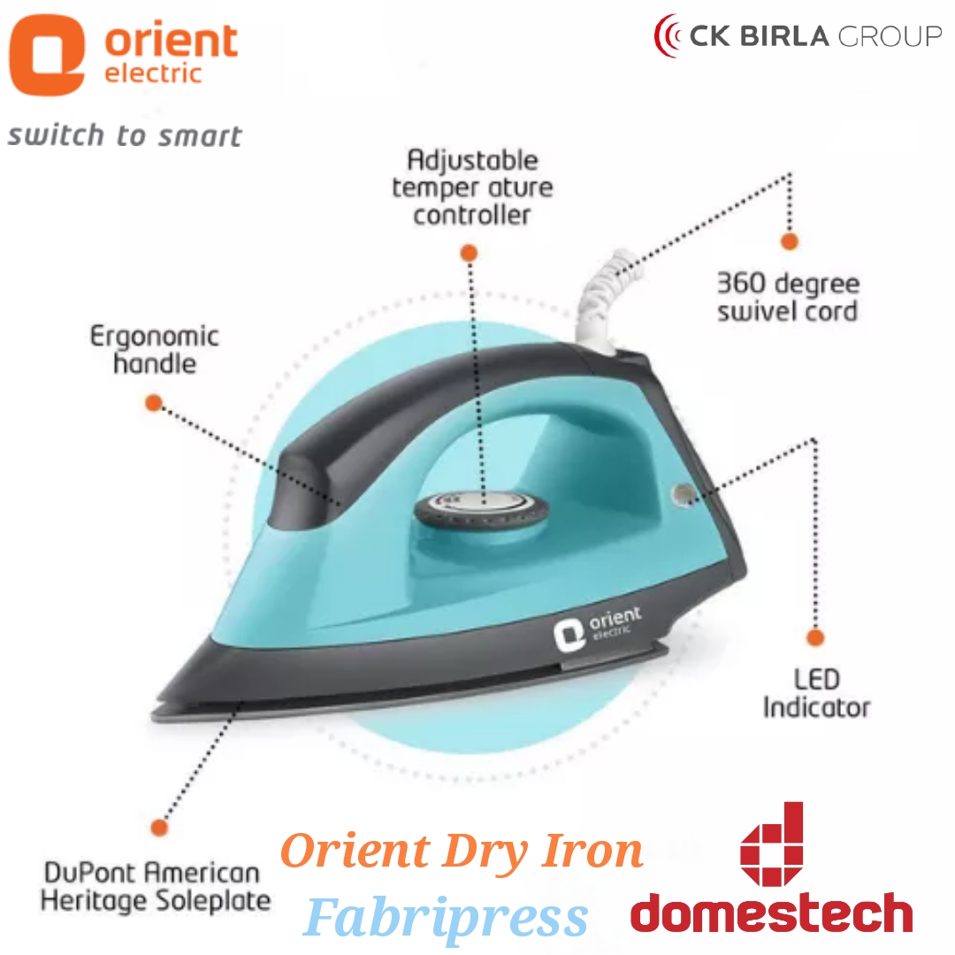 Orient Electric Fabripress 1000 Watts Dry Iron / Iron / Light Iron