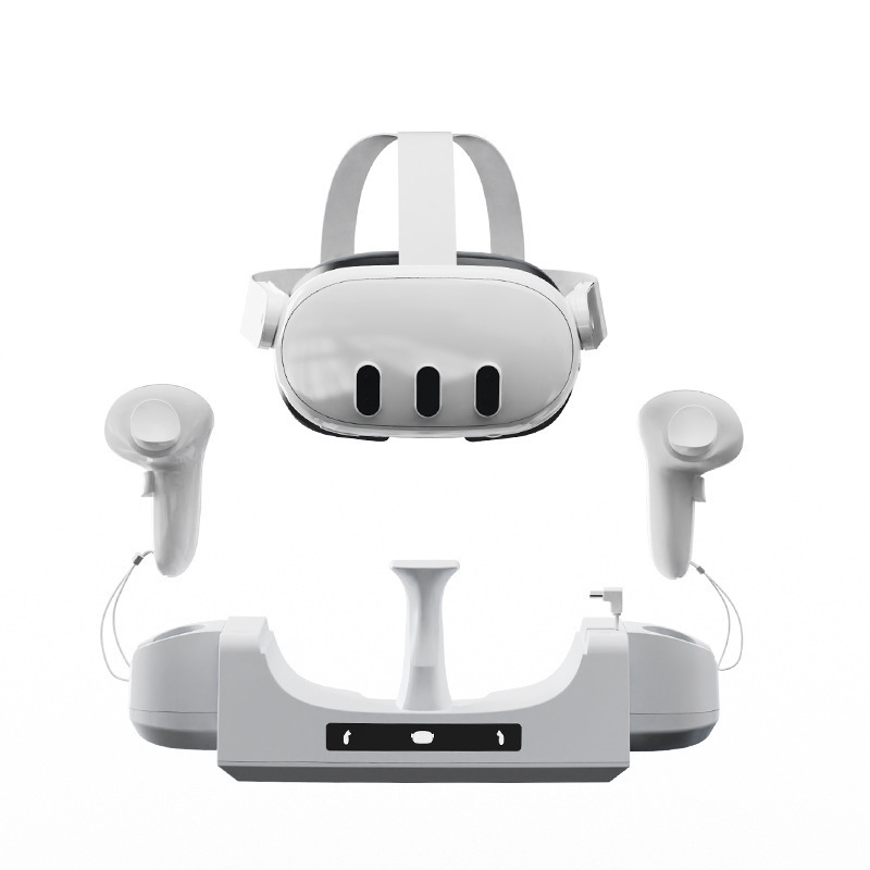 Meta Quest3 VR helmet charging base Oculus quest3 handle can be wall-mounted contact base charger. 