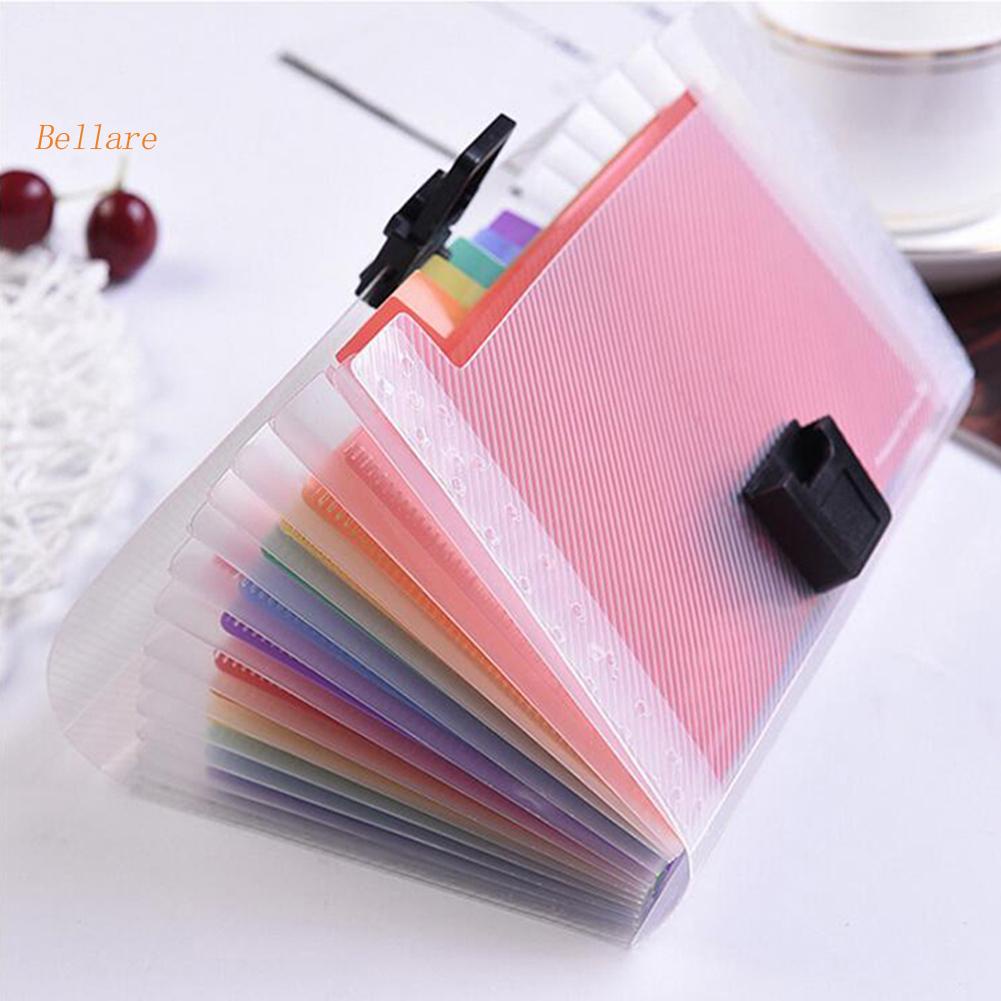 (bel-Ready)A6 Portable File Folder Storage Bag Document Binder Bill Receipt Organizer Invoice Folder. 