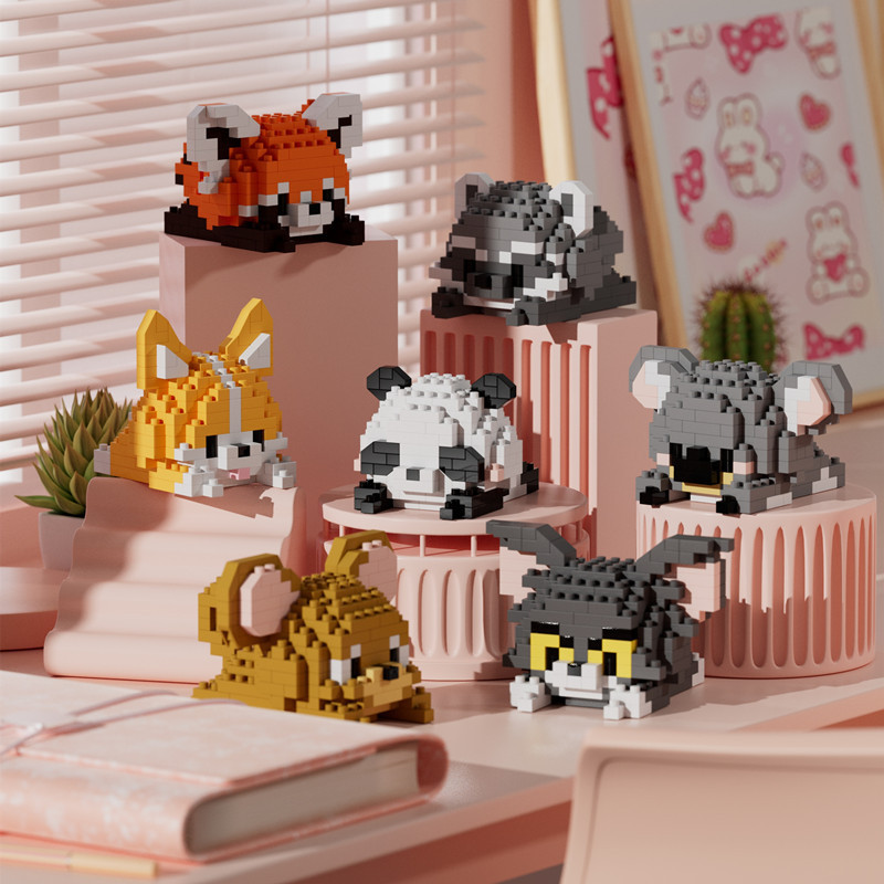 Sanrio Compatible Lego Small Particle Building Blocks Assembled Toys. 