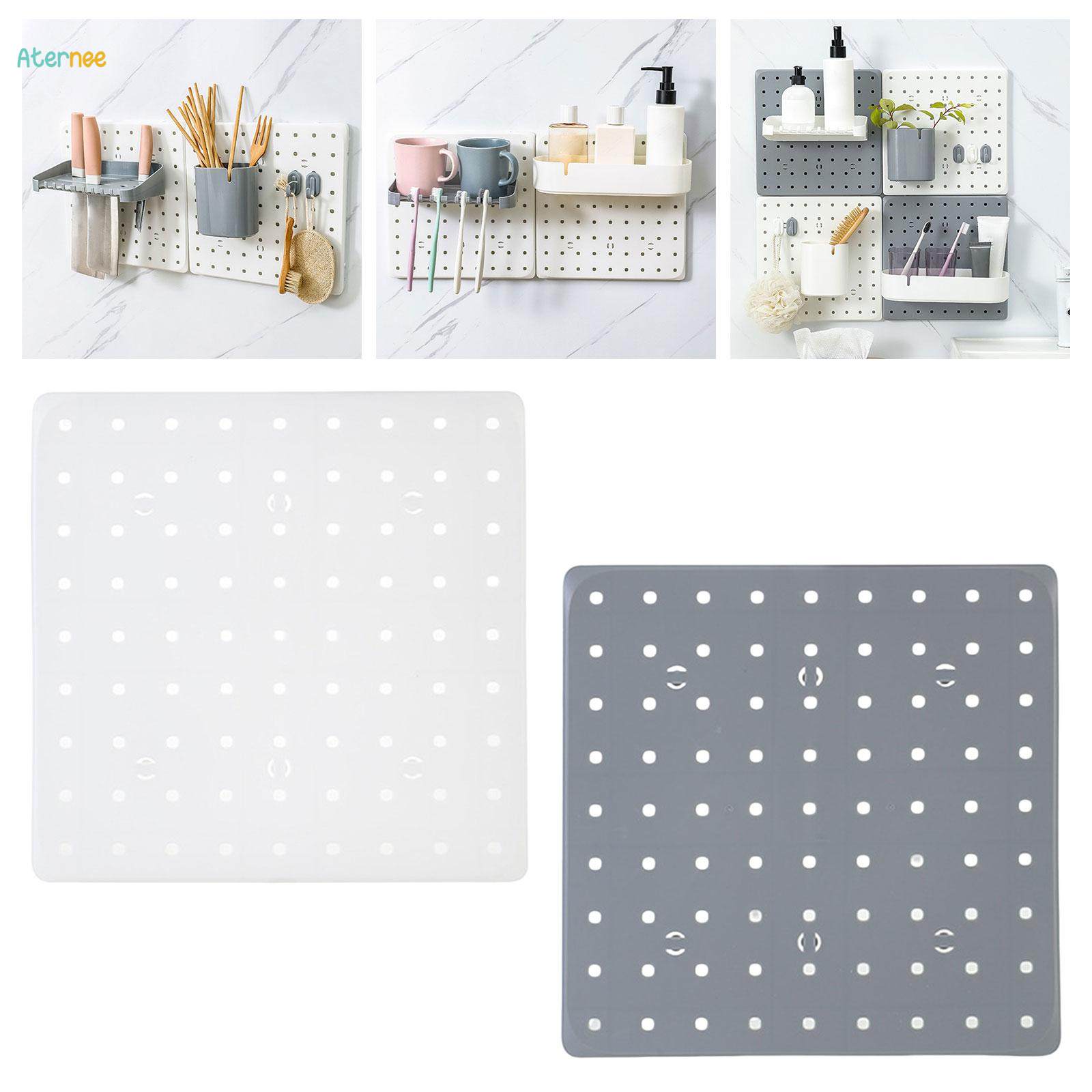 Hole Board Storage Board, Pegboard Wall Panel, Free Combination, Multifunctional No Punching DIY Pegboard Combination Board for Entrance Garage. 
