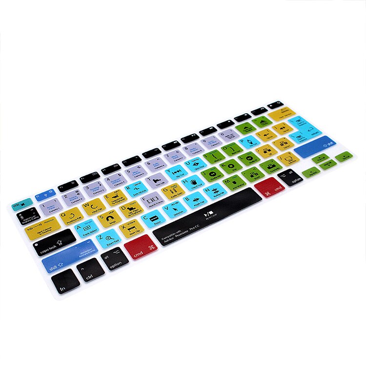 【happy one】Premiere Pro CC Shortcuts Function Silicone Keyboard Cover Keypad Skin For Macbook Air Pro 13 15 17. 