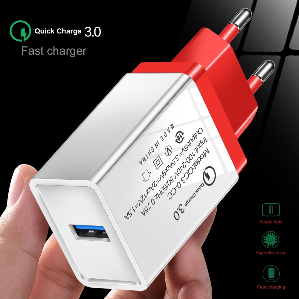 【happy one】Quick 3.0 Fast USB Charger For Motorola One Vision G7 Power E6 G5s G5 E4 C Plus Z4 Z3 Z2 Play QC 3.0 Phone Charger. 