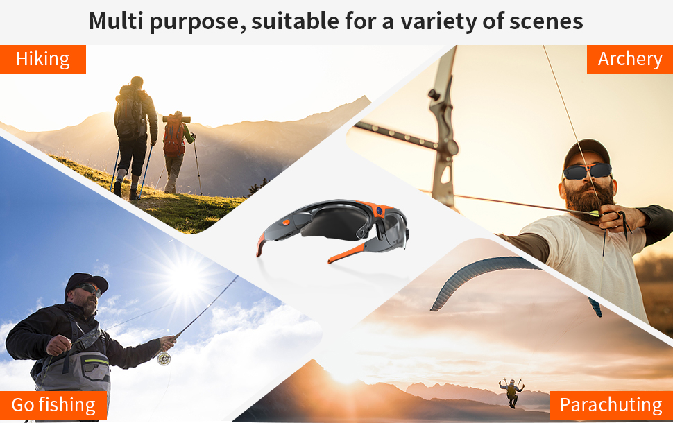high quality camera recording glasses Xiomi Smart Glasses Video V13 With Camera Sunglasses 2022 Smart Wifi Camera Eye Glasses. 