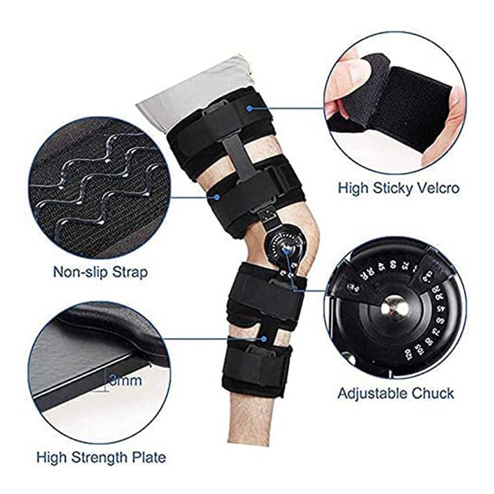 Generic Adjustable Hinge Knee Support Stability Pad Orthopedic Splint