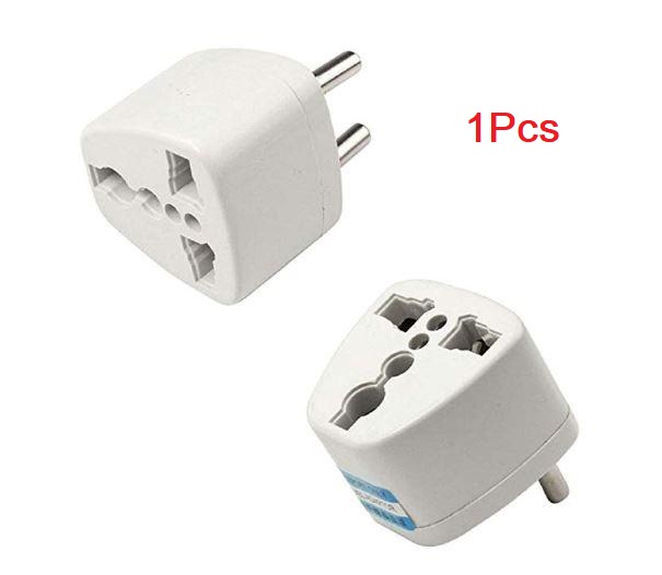 2Pcs- NKA Electric 2 Pin To 3 Pin Socket Converter AC 250V 10A EU Male Plug To Portable Travel 3 Pin Multiplug Socket Converter Cables Adapters. 
