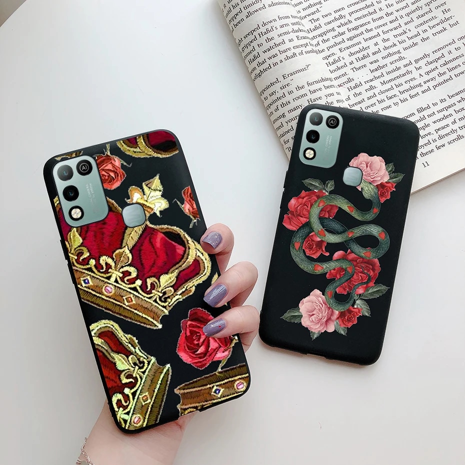 For Infinix Hot 11 Play Case Soft Silicone Cute Cartoon Painted Phone Case For Infinix Hot 11 Play Hot11 Play Back Cover Fundas. 