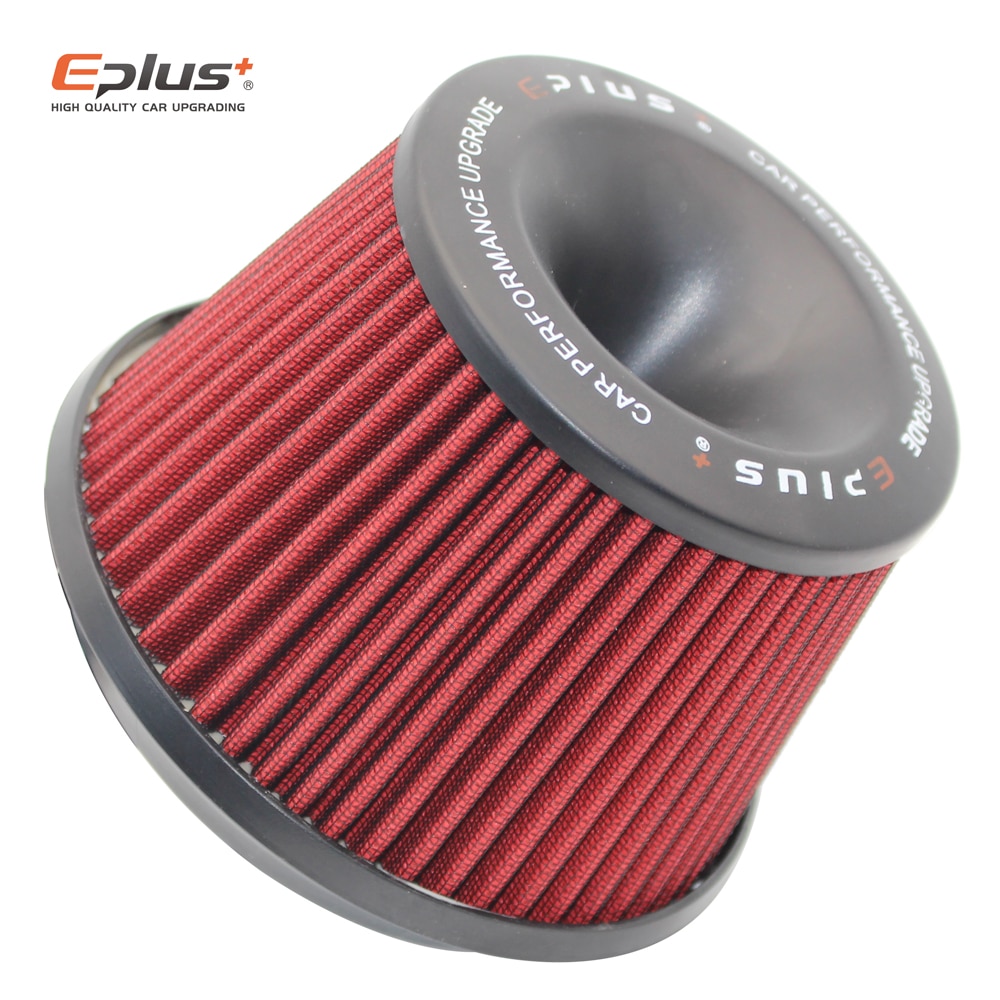 EPLUS Car Filters Air Intake System High Flow Filtre A Air Voiture Universal Connecting Base Red Green 3inch 76mm Automobiles. 