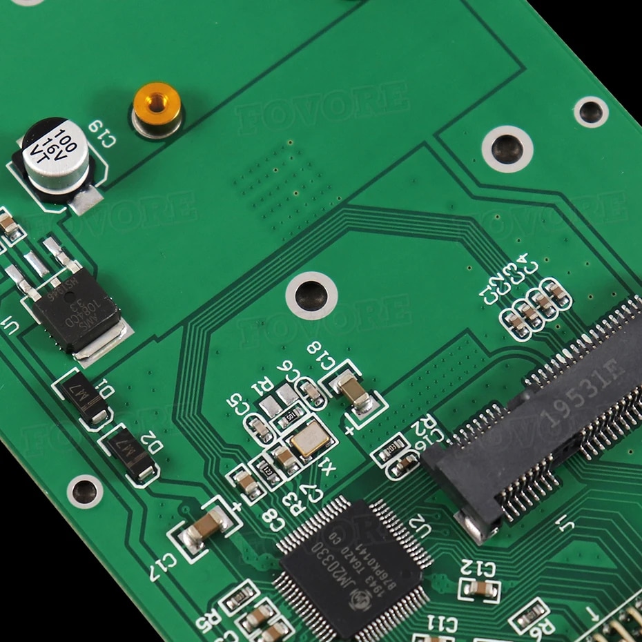 44PIN mSATA to 2.5 IDE HDD SSD mSATA to PATA Adapter Converter Card with Case 10*7*0.9cm. 