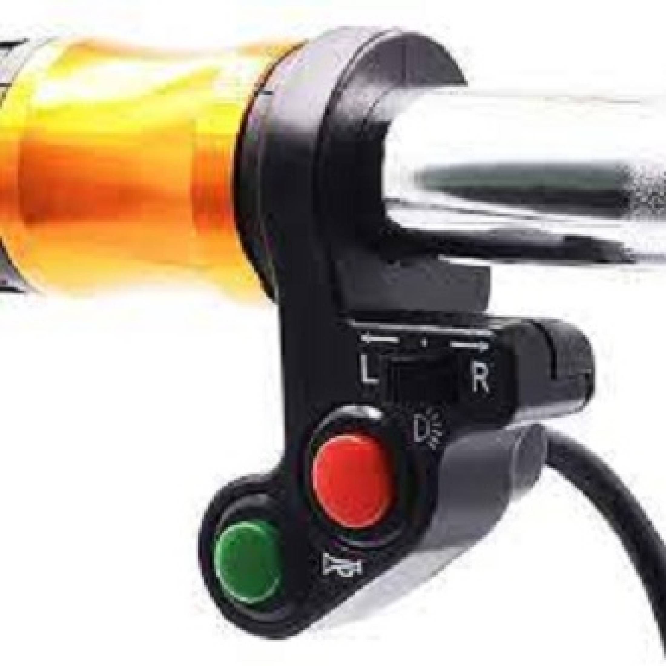 Motorcycle Handlebar Switch Electric Bike Scooter Horn Turn Signals on/off Button Light Switch. 