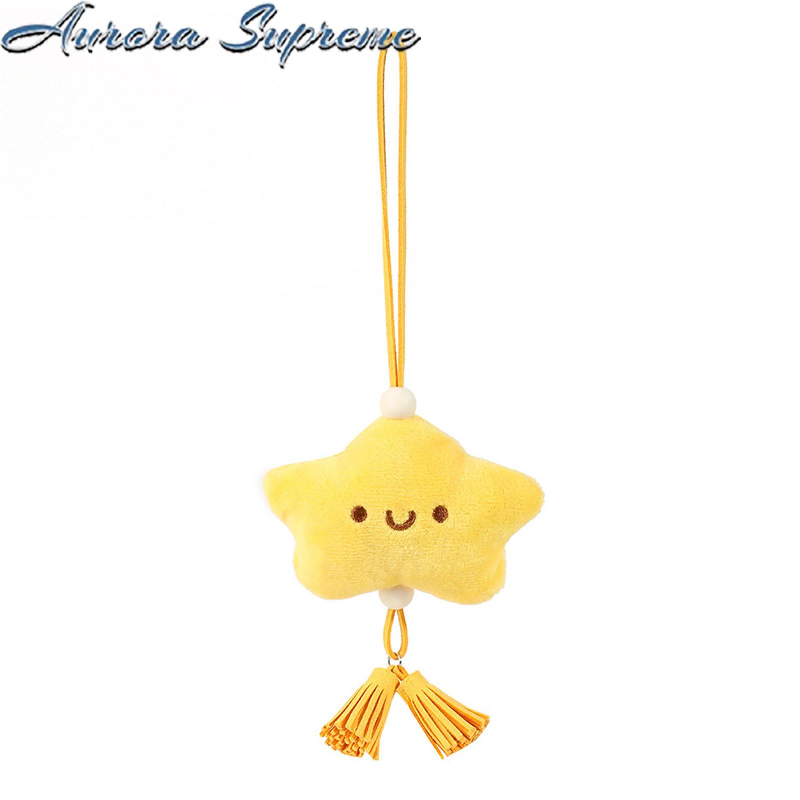 Sweet Style Pendant Kawaii Star Pendant Plush Shoulder Bag with Tassel Cute Lightweight Schoolbag for Girls Washable Diy Decoration Buyers' Favorite