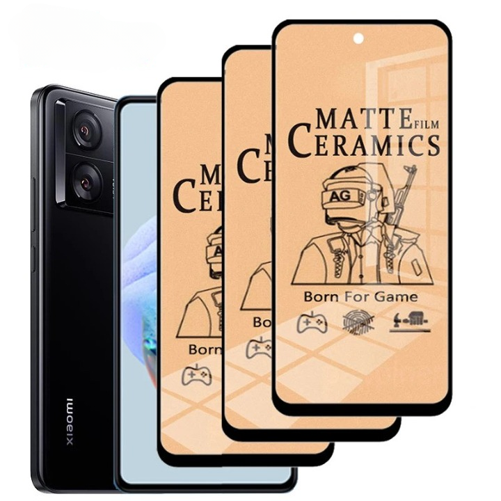 Xiaomi Redmi Note 13 Pro 5G Anti Broken Flexible Matte Screen Protector (With Black Border)