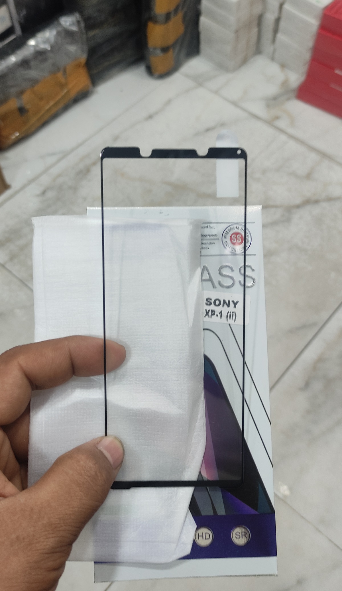 For Sony Xperia 1 ii Phone Full Tempered Glass Full Glue Premium Quality Ultra Clear Anti-scratch Anti Oil Stains Screen Protector Edge To Edge Full Screen Coverage Glass Protector (See The Real Photos) For Xperia 1 Mark 2. 