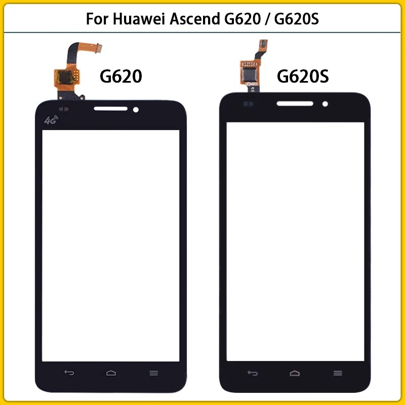 New TouchScreen For Huawei Ascend G620 / G620S Touch Screen Panel LCD Digitizer Sensor LCD Outer Glass Lens Replacement