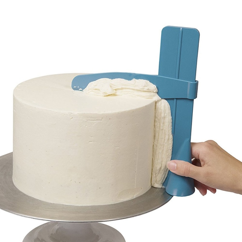Adjustable Cake Scraper Smoother Fondant Spatulas DIY Cake Edge Smoother Cream Leveling Device Baking Tools Cakes Pastry Spatula. 