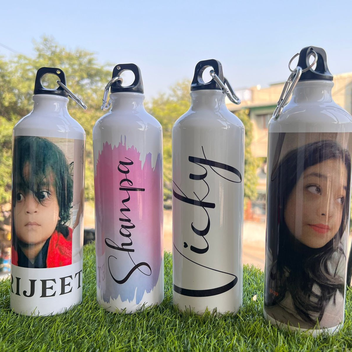 Customize Aluminum Water bottle can be Printed with Your Company Logo, Photo or any design of Your choice. (600 ml)Note: Delivery charge included with product price.. 