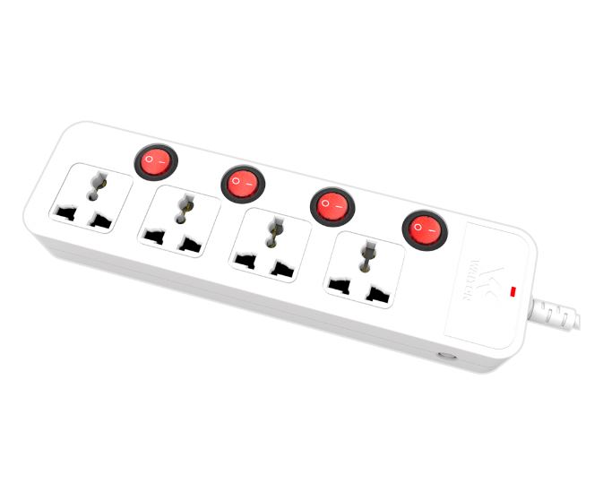 Walton Four Point Extension Socket Walton 4 Port Multi plug With 5 Meter Cable. 