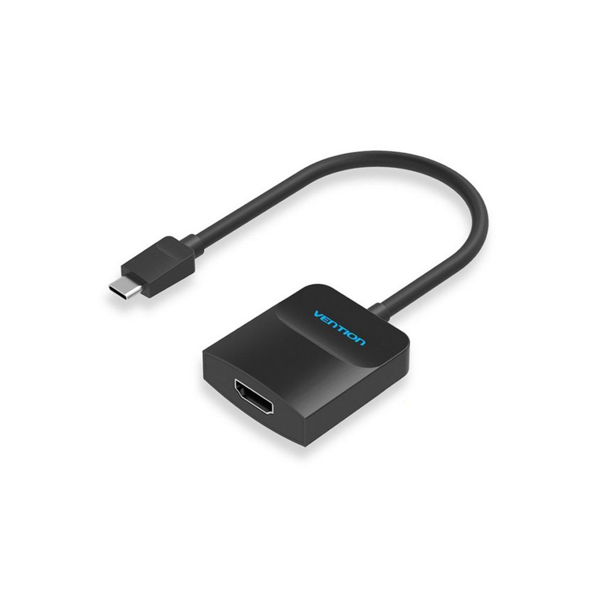 Vention Type-C to HDMI Adapter | 0.15M Black ABS Type TDCBB