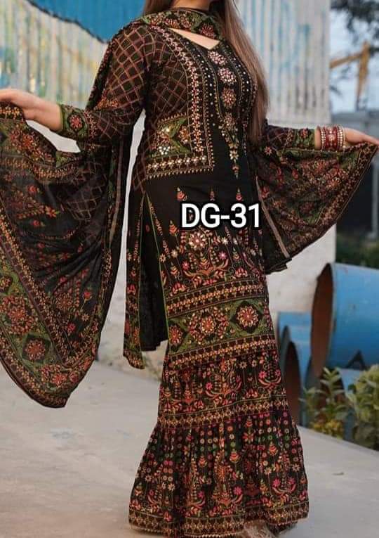 Exclusive Saree Linen Ready-Made Three-Piece Outfit for Women - Embrace Tradition with a Touch of Elegance. 