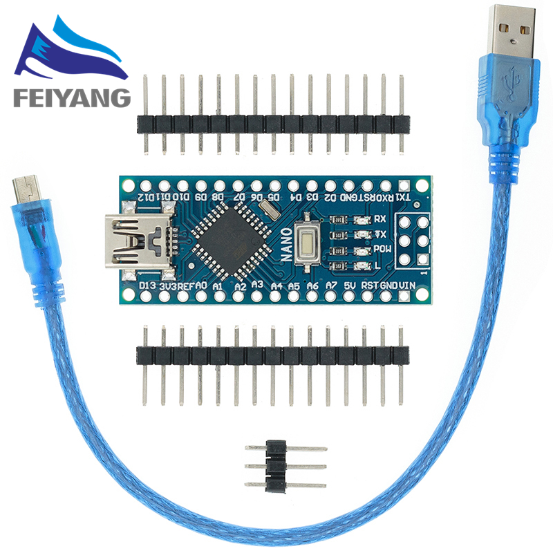 【The road to happiness Store】SAMIORE ROBOT Promotion For arduino Nano 3.0 Atmega328 Controller Compatible Board Module PCB Development Board without USB V3.0. 