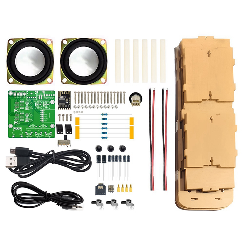 2-Channel Bluetooth Speaker Stereo Amplifier Board Electronic Product DIY Production Circuit Board Welding Kit