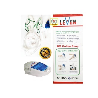LEVEN Portable Compressor Nebulizar Machine for Child & Adults Nebulization. 