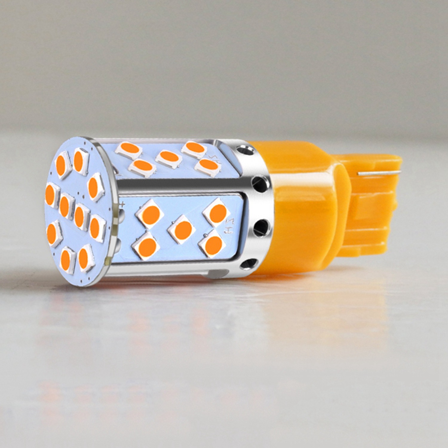 2 Pcs Led Bulb 3030 35Smd Canbus Led Lamp for Car Turn Signal Lights Amber Lighting-T20 7440 & 1156 P21W. 