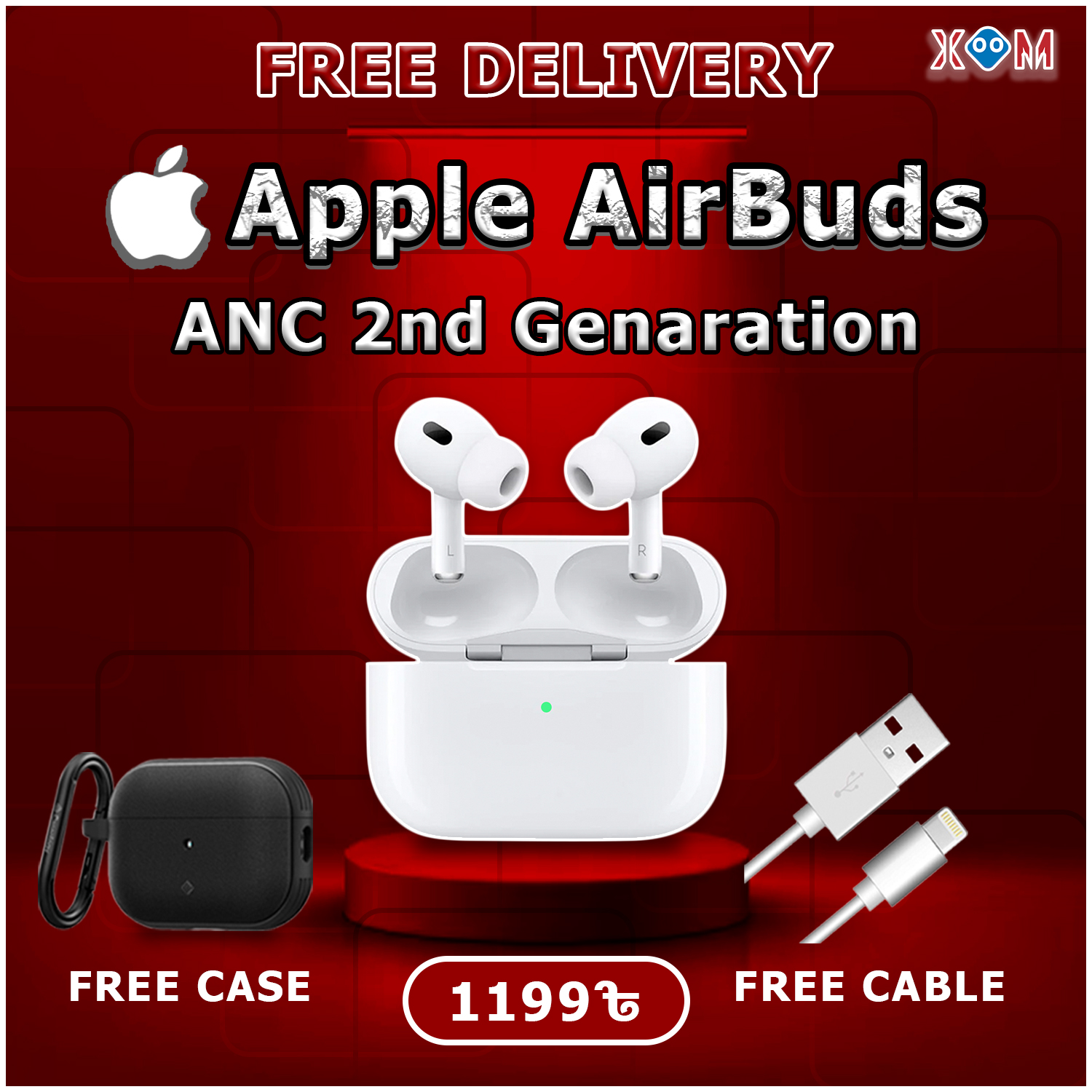 Apple AirPods Pro (2nd generation) ANC Airpod second generation Xoom Bd