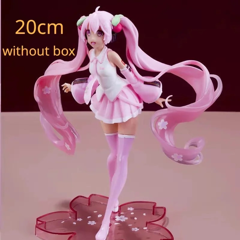 Anime Figure Collection: Hatsune Miku Statue Figurines and Case Widget. 