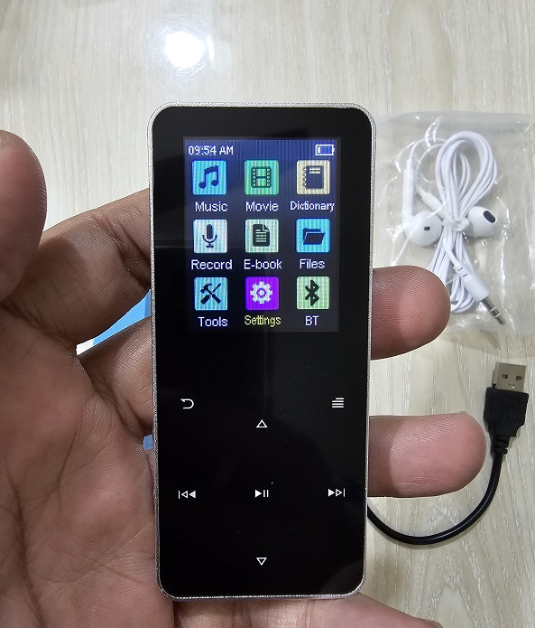 S08 MP3 MP4 Music Player 8GB Button Touch Bluetooth FM