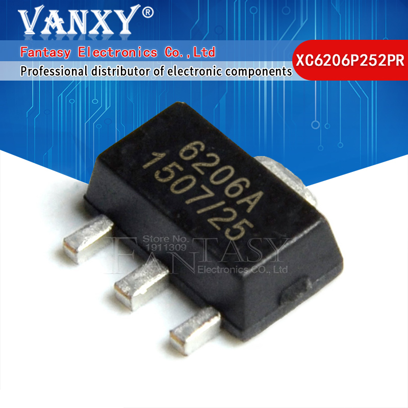 10pcs Original XC6203E332PR-G SOT-89 Low Dropout Linear Regulator