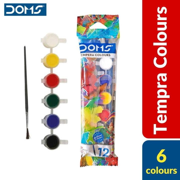 Doms Tempera Water Colour - 6 shades