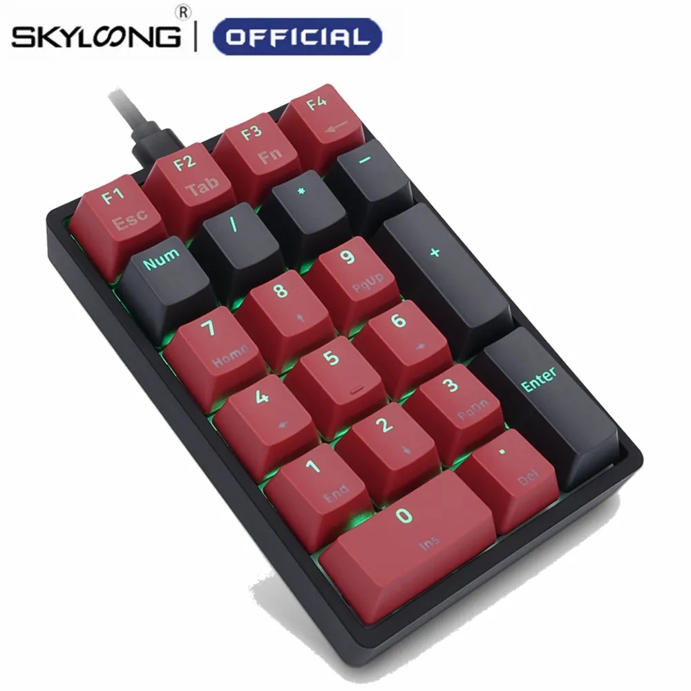 SKYLOONG GK21S Mechanical Numeric Keyboard Mini Gamer Bluetooth Mechanical Switch Gaming Keyboards for Win Tablet Laptop Desktop