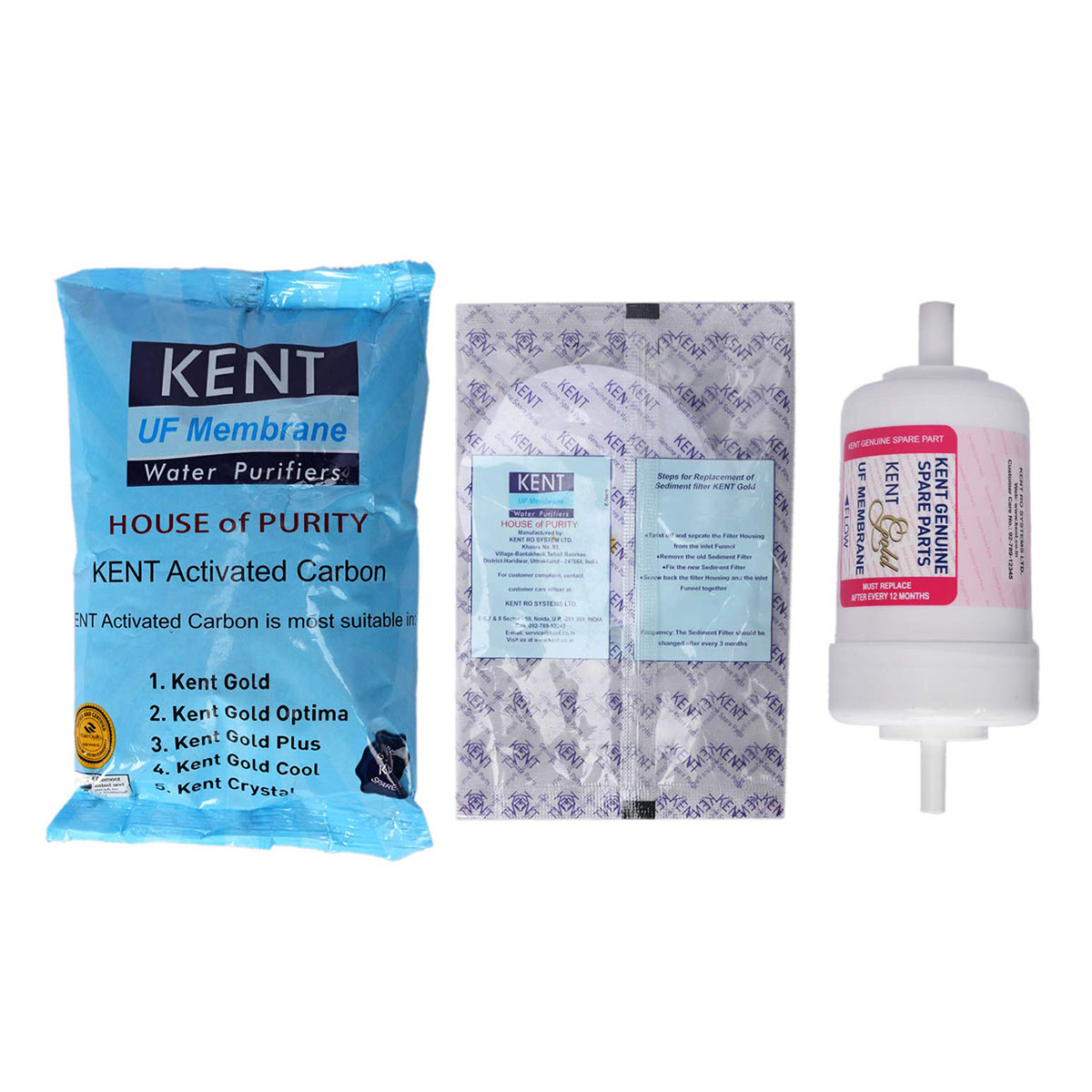 Water Purifier, Kent Gold Plus Replacement Kit Set - Ensure Safe and Pure Drinking Water with This Replacement Kit
