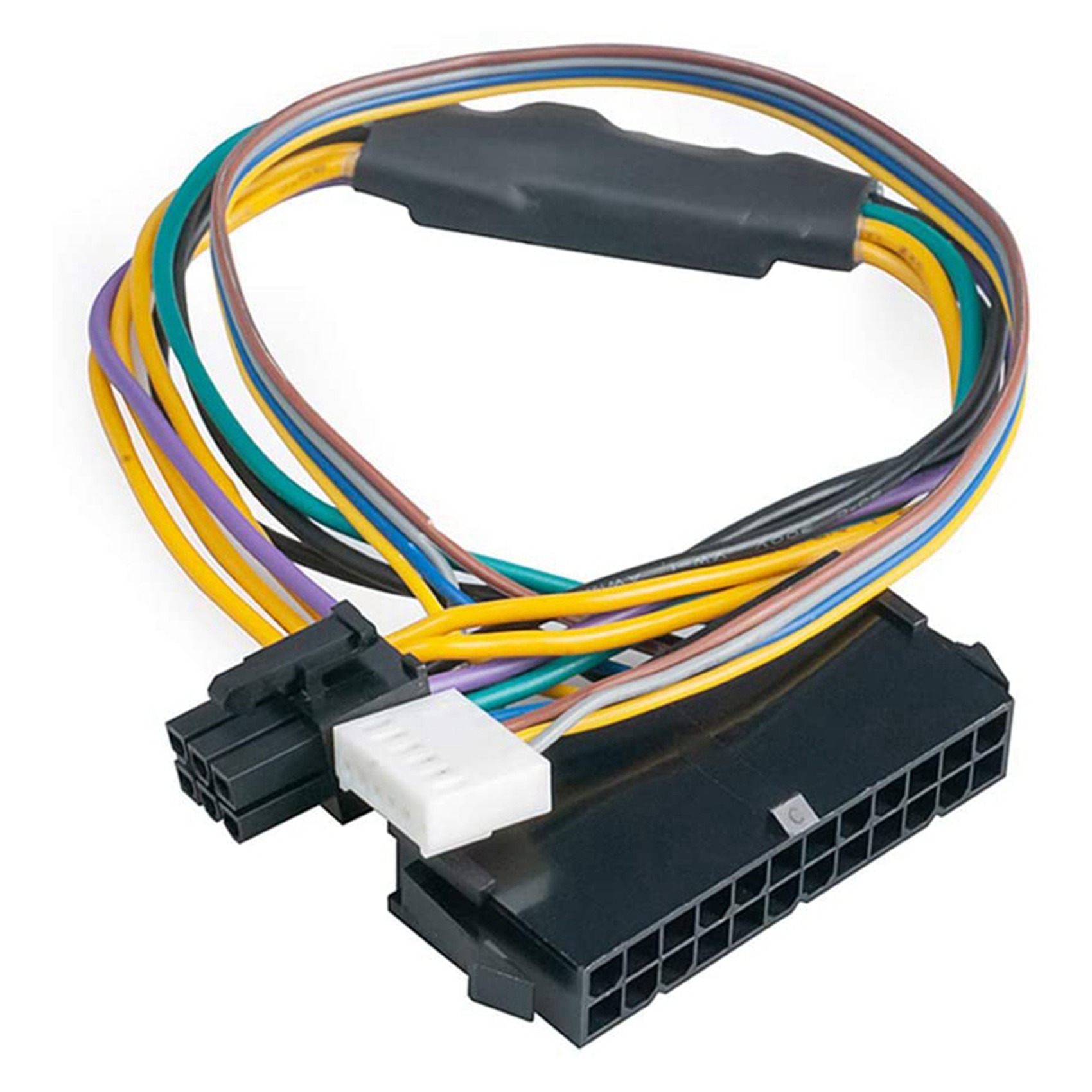 for HP Elite 8100 8200 8300-2 x ATX Main 24-Pin to 6-Pin PCI-E PSU Power Adapter Cable-Photo Color. 
