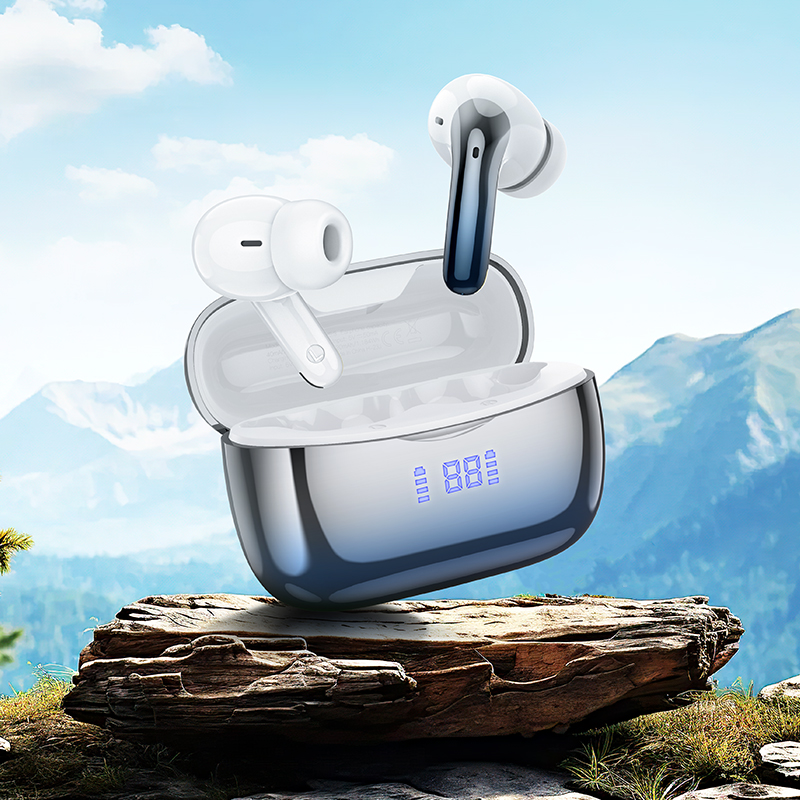 Hoco EQ16 ANC TWS Earbuds Bluetooth 5.3 Earphones Active Noise Cancelling Headphones Low Latency ENC Noise Reduction BT headset. 