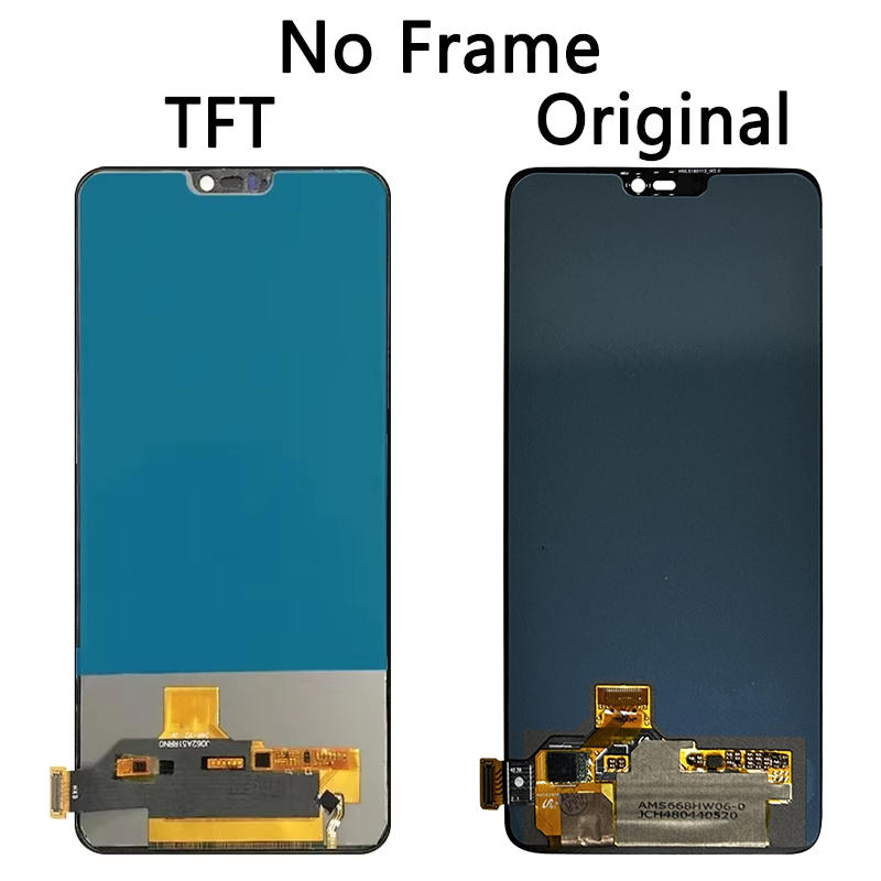 AAA+ Quality For OnePlus 6 A6000 A6003 LCD Display Touch Screen Digitizer Assesmbly For One Plus 6 1+6 LCD Replacement Parts. 