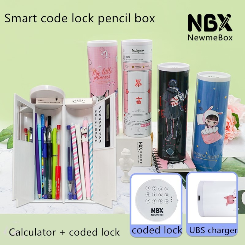 NBX smart electronic code lock pencil case multi-functional technology pencil box large capacity pencil box
