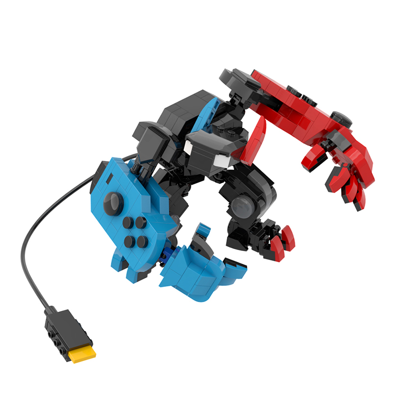 BuildMoc Switch Imp Creative Transform Mecha Building Block Set Colorful Humanoid Robot Model Brick Toys Christmas Birthday Gift Luhuai CVC