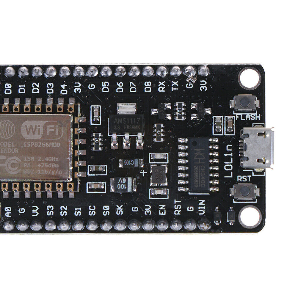 CH340 340 ESP8266 ESP 8266Node-MCU V3 Lua Wire-less Wi-Fi IoT Development Board Based On ESP826 Electrical Circuitry & Parts. 