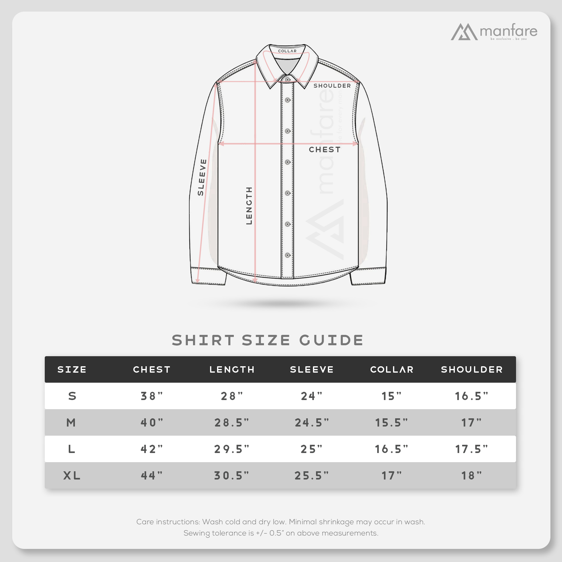 Manfare Premium Solid Shirts for Men - MS-06. 