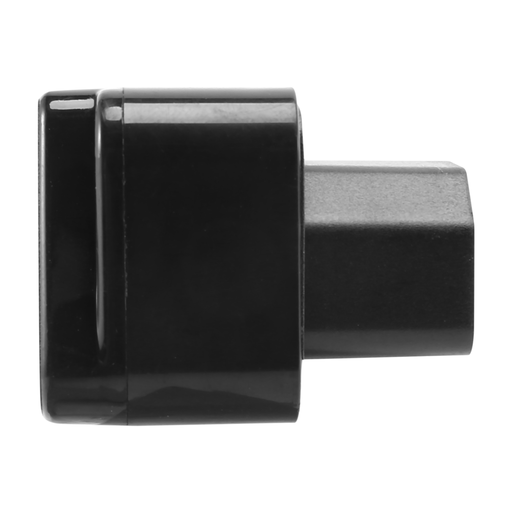 IEC 320 C14 to universal Female Power Adapter AC Power Plug Connector, Black. 