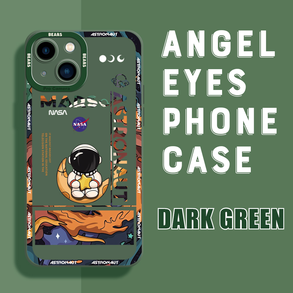 AMORVOR for iPhone 13 Mini Back Cover Space Astronaut Case Camera Protection Soft Silicone TPU Phone Cases. 