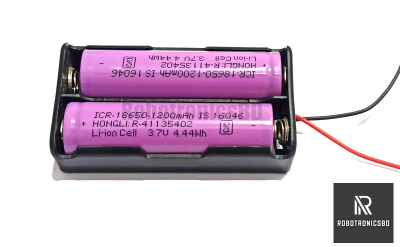 2S 18650 Li-ion Battery Holder Case for 3.7V Battery 2 cell. 