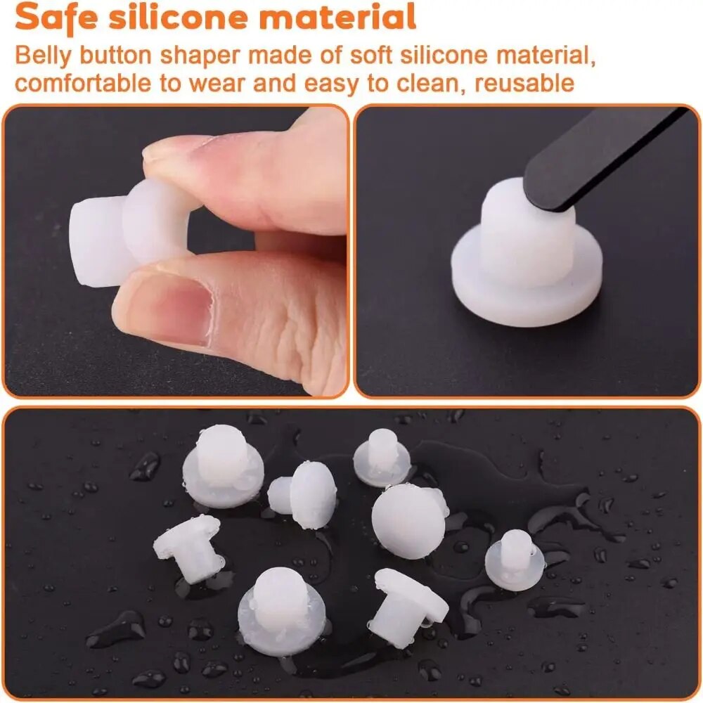 Silicone Navel Shaper Plug for Prevents Complete Closure of the Belly Button Help Healing After Tummy Tuck Easy to Clean. 