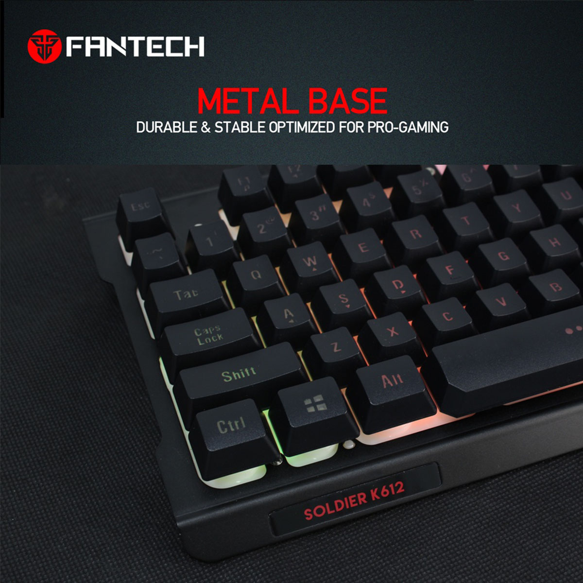 FANTECH K612 SOLDIER 104 Keys 19 Buttons Have No Conflicts Professional Gaming Keyboard For PC Laptop Game keyboard gamer Choice. 